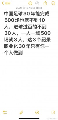 吕文君社媒：一人一城500场+进球过百，中国足球30年只有我做到